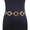 Cinto anel estilo Chanel novo transfronteiriço metal geométrico esculpido requintado corrente de calça moda feminina OL corrente de cintura madura