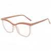 Montura de gafas de ceja transfronteriza anti luz azul polígono irregular nueva lente plana se puede equipar con miopía montura de gafas sin maquillaje