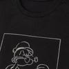 Nueva Camiseta Corta Popeye Popeye Estilo Americano Retro Gris Casual Simple para Hombre Impresa por Inyección Directa Digital