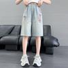 Shorts de Mezclilla para Niñas para el Verano 2025 Nuevos Shorts para Niños Rotos hasta la Rodilla para Niñas Mayores Ropa de Verano