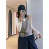 Esencial para Vestir por Capas: Chaleco de Punto de Lana Suave para Mujer con Cuello en V y Bordado Jacquard de Gato, Nuevo Modelo Otoño 2026 H081911