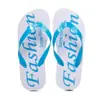 Chinelo de dedo masculino personalizado com estampa de logotipo para publicidade no comércio exterior, chinelo de EVA personalizado para hotel, chinelo de praia personalizado com impressão de logotipo.