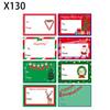 10 Hojas/Paquete de Deseos de Feliz Navidad Juguetes para Niños Calcomanías Etiquetas Decoración Navideña