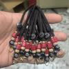 Cordón Plano Trenzado Nudo Plano Llavero Hecho a Mano Lanyard Semi-Terminado para DIY Colgante de Nudo de Diamante para Coche