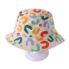 Sombrero de Pescador Personalizado Estilo Primavera y Verano con Estampado de Dibujos Animados para Bebés, Reversible, Moderno, Transpirable, de Secado Rápido, Sombrero de Protección Solar