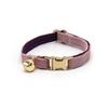 Lindo collar de campana para gato de terciopelo suave ajustable para gato grabado láser una generación de pelo