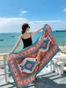 Lago Salado Chaka Noroeste Grande Turismo Estilo Étnico Bufanda Bufanda Nueva de Verano para Mujer Playa Marina Chal Protector Solar Delgado