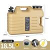 Cubo de almacenamiento pe para acampada al aire libre coche con grifo tanque de almacenamiento de agua portátil cubo para beber de manantial mineral puro Cuadrado