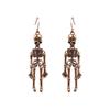 Pendientes de Halloween Viento Oscuro Transfronterizos Estilo Punk Club Nocturno Exagerado Hueso de Calavera Europeo y Americano E8140