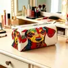 2026 temu transfronterizo nuevo producto bolsa de maquillaje de terciopelo bolsa con cremallera para cuidado de la piel de viaje gran capacidad bolsa de almacenamiento portátil