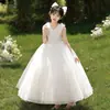 Vestido de dama de honra para casamento, vestido de princesa para menina, roupa para apresentação de piano infantil, vestido de noite de alta qualidade para festa de aniversário de meninas, estilo de verão