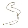 Elegante Collar con Borla y Lazo de Perlas Extraíble, Moda Exquisita de Lujo Ligero, Gargantilla Suave