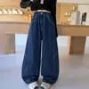 Estilo Nuevo de Otoño Jeans de Mezclilla para Niñas Medianas-Grandes Ropa Infantil Niñas Jeans Cimitarra Elegantes Versátiles de Moda Tendencia