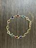 Pulsera Europea y Americana Estilo Ins Color Amor Zircón Personalidad Temperamento Aleación Forma de Corazón Dopamina Pulsera Celebridad de Internet