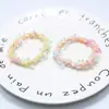 Versão Coreana de Corda de Cabelo Colorida Doce e Fofa Faixa de Cabelo de Pelúcia Elástico Faixa de Cabeça Meninas Durável Alta Elasticidade Acessórios de Cabelo
