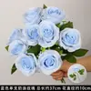Nueva Flor Artificial de Pétalos Desplegables Rosa Degradado Decoración de Boda Pasillo Centro Comercial Adorno para el Hogar Arreglo de Flores Artificiales DIY