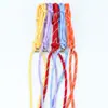 25cm Miumiu Cuerda Nudo de Diamante Tejida a Mano Cuerda de Saltar Multicolor Llavero Colgante Decorativo para Mochila