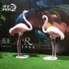 Nova decoração de flamingo simulação artesanato de penas adereços para fotografia de janela animal de pena de jardim paisagístico