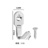 Mini Gancho de Acero Inoxidable Baño Habitación Cocina Puerta Trasera Metal Multifuncional Perforación Gancho Pequeño Colgar Artículos Pequeños Bolsa Multiusos