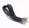 Acessórios DIY Corda para Colar Fivela Lagosta Corda de Couro Fio de Cera Coreano Corda para Colar Corda de Couro Preto Pingente Corda para Pingente