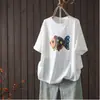 Verano Nuevo Diseño Estampado de Peces Versátil Juvenil Camiseta de Manga Corta Holgada Casual Top Venta al por Mayor