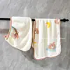 Toalla de Baño Absorbente y que no suelta pelusa para Pareja Estudiante, Gorro para Secar el Cabello, Set de Tres Piezas, Linda Toalla de Baño de Oso para Mujer