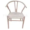 Silla en Y de Haya Nórdica Silla de Comedor de Madera Maciza para el Hogar con Respaldo Sillón Silla Wishbone Silla en Y de Madera de Haya