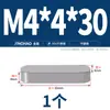 Acero Inoxidable 304 Llave Plana con Esquinas Redondeadas Tipo Gb1096A Pasador de Llave Plana Cuadrado Material Barra de Llave Cabeza Mm3M4M5M6M8M10