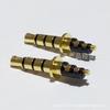 Pino mono dourado 3.49 padrão 3.5 para fone de ouvido quadripolar de canal duplo estéreo 3.5*6.0 banhado a ouro