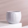 Precio de Fábrica Patrón Personalizado Flores Cerámicas Planta Verde Planta en Maceta Blanco Puro Patrón Vertical Oval Micro Paisaje Adornos para Plantas en Maceta
