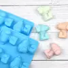 Dabi Forma de Bolo de Silicone Desenho Animado Snoopy com 6 Peças Molde para Sabonete Artesanal Molde de Silicone para Gelatina Cachorrinho Expressão