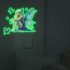 Comércio Exterior Mg-Yk045 Borboleta Artificial Luminosa Princesa Sala de Estar Casa Adesivo de Interruptor Adesivo de Parede Decorativo Autoadesivo