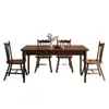 Juego de Mesa y Sillas de Comedor Retro de Madera Maciza Estilo Americano, Estilo Vintage para Apartamentos Pequeños, Mesa de Comedor Minimalista Moderna, Mesa de Comedor Rectangular