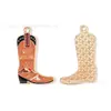 Brincos Vintage Cruzados Europeus e Americanos com Cabeça de Touro, Chapéus de Cowboy, Botas, Pingentes de Liga Metálica DIY, Chaveiros, Acessórios para Corrente de Celular