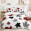 AliExpress Amazon Comercio Exterior textil para el hogar cama tres piezas flor flor dibujo impresión digital funda de edredón generación pelo
