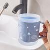 Taza Doble Capa Espesa para Enjuague Bucal Doméstica Taza Sencilla para Cepillado Cielo Estrellado Nueva Taza de Plástico para Enjuague Bucal Taza para Cepillo de Dientes de Alto Valor de Color
