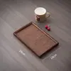Hogar Simple Tejido de Bambú Imitación Bandeja Redonda de Almacenamiento Oficina Té de Preparación en Seco Gongfu Set de Té Accesorios Dao Bandeja de Bambú