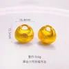 Tienda de Oro Mismo Estilo Oro Arena Incrustado con Diamantes Oro Grueso Gordo Nube de la Fortuna Colgante Lingote de Oro Sólido Pequeño Colgante Carácter de la Fortuna Joyería