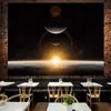 Fondo de tela de cielo estrellado lunar tela colgante ins lienzo para habitación tapiz de sala de estar pared de fondo de mesita de noche tela para pared de dormitorio de celebridad de internet