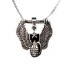 Collares Personalizados Estilo Retro Europeo y Americano, Colgante de Granada con Alas, Colgante de Acero Inoxidable, Joyería de Moda Lista para Enviar para Hombres