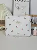 Bolsa de Maquiagem de Poliéster-Algodão com Cerejas, Transfronteiriça, de Grande Capacidade e com Compartimentos, Necessaire de Viagem Portátil, Bolsa de Armazenamento para Cosméticos