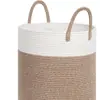 Cesta de Almacenamiento de Cuerda de Algodón para Artesanías Qingdao Xinyide Cesta de Almacenamiento Plegable Transfronteriza Vida Simple Cuerda de Algodón Cesto para Ropa Sucia