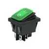 Interruptor basculante impermeable Kcd4 con 4 pines, 2 posiciones, con luz, interruptor de alimentación de alta corriente 16A, interruptor basculante para equipos mecánicos