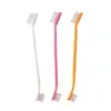 Cepillo de Dientes de Doble Cabezal para Gatos y Perros para Limpieza Bucal, Cerdas Suaves, Cabezales Grandes y Pequeños, Cepillo de Dientes para Mascotas para Gatos y Perros, Herramienta de Limpieza Dental