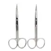 Tijeras pequeñas curvas de acero inoxidable tijeras para pegatinas de párpado doble 11.5cm maquillador con herramientas de belleza al por mayor