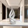 Novo produto transfronteiriço: Decoração de Arte Fluxo Eterno, Curvas Fluidas, Design Elegante, Ornamento de Mesa de Fundo para Casa