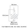 Plata Esterlina S925 Plata Lisa Nuevo Colgante Nudo Chino Chinoiserie DIY Pulsera Wenwan Collar Material Accesorios de Plata