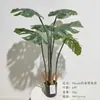 Planta Verde Artificial com Design de Folha de Tartaruga Tridimensional, Planta em Vaso de Luxo de Alta Qualidade para Decoração Interna de Casa, Planta Falsa Decorativa Suave e para Paisagismo