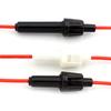 Carcasa de fusible de 5 x 20 mm con cable de 6 x 30 mm, tubo de seguridad, carcasa de nailon, arnés de cableado ignífugo, portafusibles
