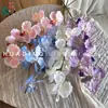 Flor Artificial Bandai Orchid de Alta Qualidade Decoração de Casamento Bandai Orchid Decoração Suave Arranjo Floral Corsage de Orquídea Phalaenopsis Buquê de Mão